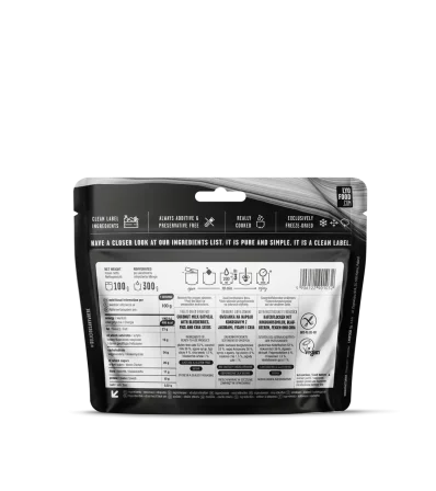 LYO Каша от овес с кокосово мляко, боровинки, смокини и чиа 300g