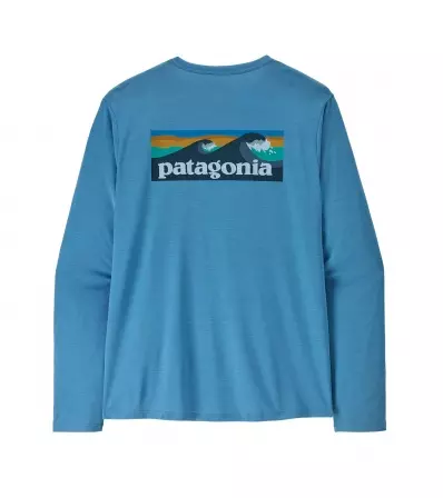 Patagonia Long-Sleeved Capilene Cool Daily Shirt - Boardshort Logo M's