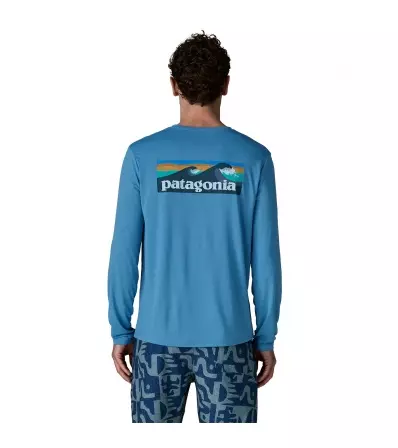 Patagonia Long-Sleeved Capilene Cool Daily Shirt - Boardshort Logo M's