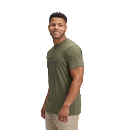 Black Diamond Mini Stacked SS Tee M's