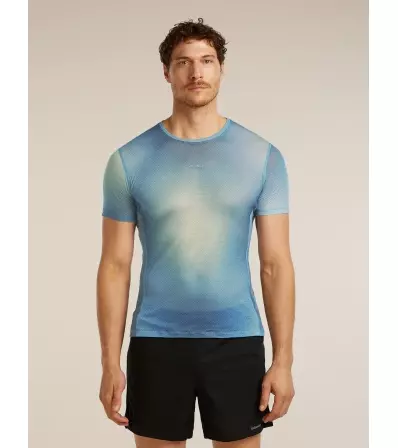 Icebreaker Merino Blend 75 Cool-Lite Featherlight SS Crewe AOP M's
